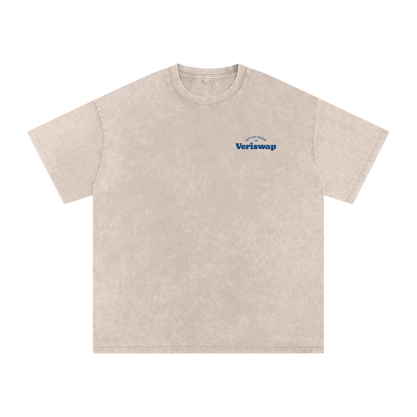 Snow Washed Oversized Cotton T-Shirt